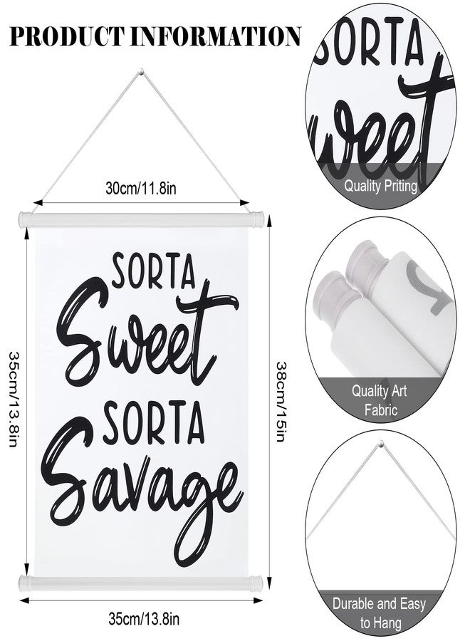 Spakon Teenager Room Hanging Decor Sweet Sign Girl Room Aesthetic Stuff Cute Room Minimalist Decor Bedroom Porch Aesthetic Decorations for Teen Girls Aesthetic, 11.8 x 13.8 Inches - Image 2