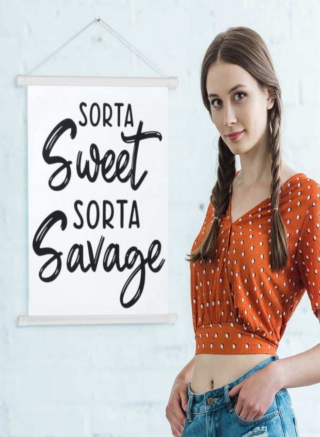 Spakon Teenager Room Hanging Decor Sweet Sign Girl Room Aesthetic Stuff Cute Room Minimalist Decor Bedroom Porch Aesthetic Decorations for Teen Girls Aesthetic, 11.8 x 13.8 Inches - Image 5