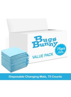 Bugs Bunny Disposable Changing Mats, 75 Counts, Soft Waterproof Mat, Portable Leak Proof Changing Mat, New Mom Leak-Proof Under pad, Mattress Table Protector Pad  - Image 2