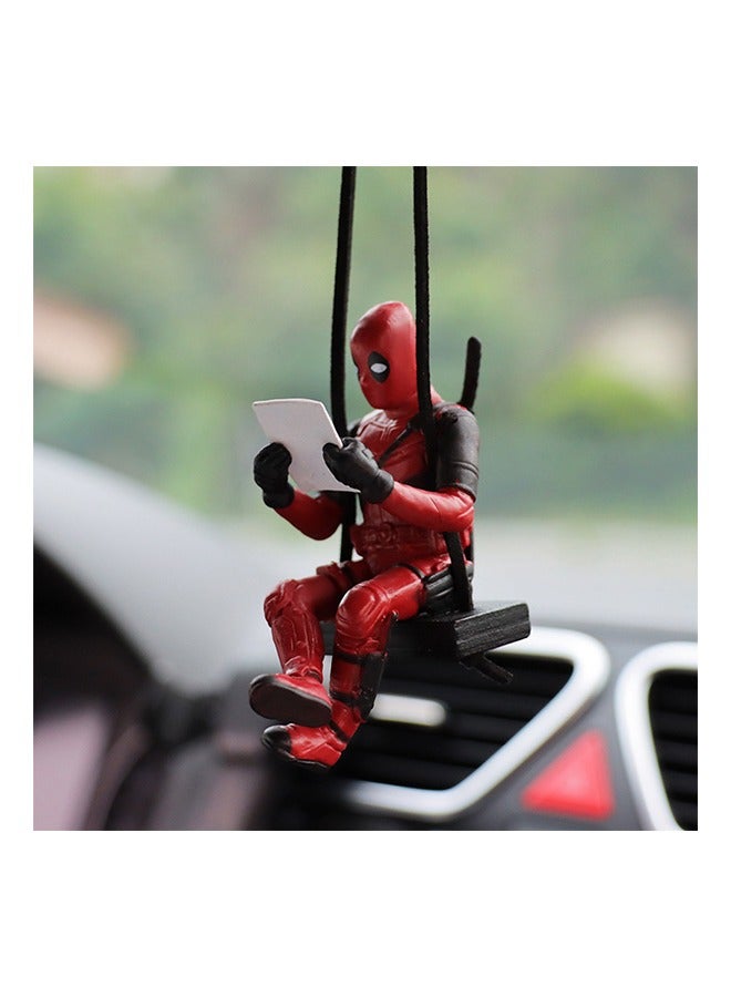 Little  Deadpool Car Decoration Accessories Car Mirror Suspension Accessories Car Mirror Suspension Accessories Personalized Car Rear View Mirror Pendant for Car Interior Decoration - Image 2