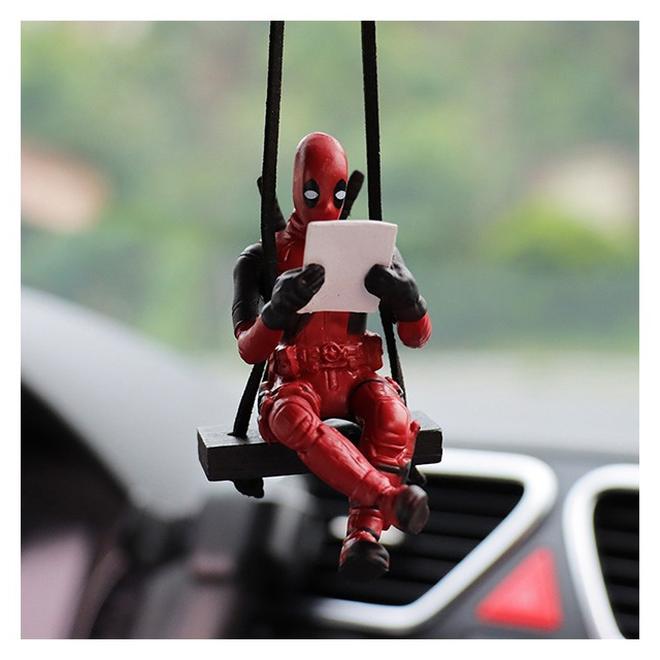 Little  Deadpool Car Decoration Accessories Car Mirror Suspension Accessories Car Mirror Suspension Accessories Personalized Car Rear View Mirror Pendant for Car Interior Decoration - Image 1