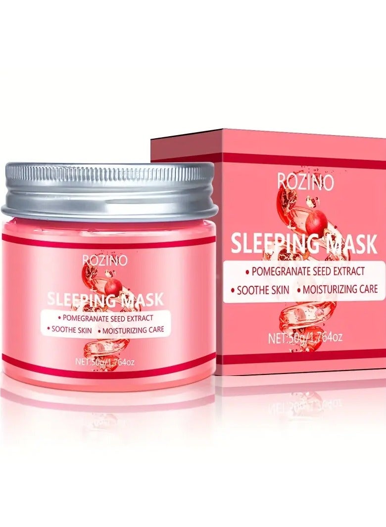 Rozino A Pomegranate Seed Sleeping Mask That Provides Intense Hydration, Deeply Penetrates The Skin, Maintains Moisture, Prevents Dryness, And Leaves The Skin More Hydrated And Radiant by Morning. - Image 1