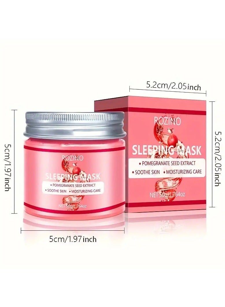 Rozino A Pomegranate Seed Sleeping Mask That Provides Intense Hydration, Deeply Penetrates The Skin, Maintains Moisture, Prevents Dryness, And Leaves The Skin More Hydrated And Radiant by Morning. - Image 4