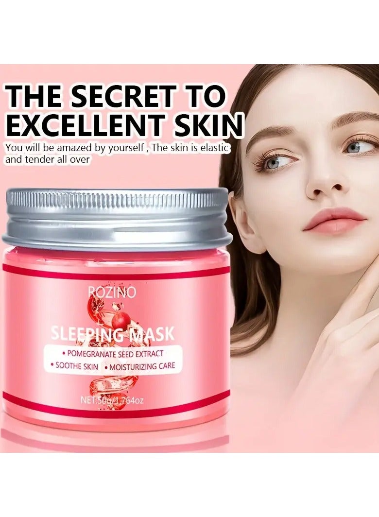 Rozino A Pomegranate Seed Sleeping Mask That Provides Intense Hydration, Deeply Penetrates The Skin, Maintains Moisture, Prevents Dryness, And Leaves The Skin More Hydrated And Radiant by Morning. - Image 3