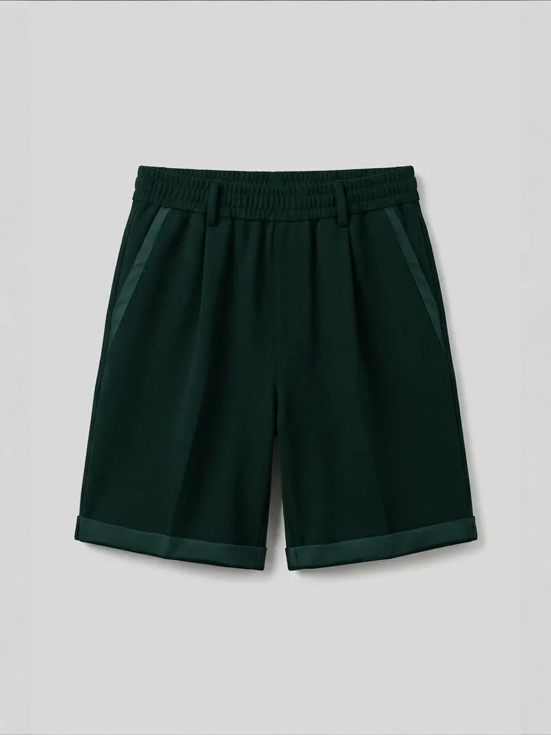 TOMMY Men's Mid Waist Wide Leg Shorts