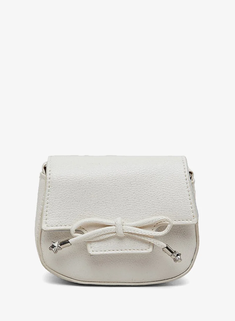 أر أند بي Textured Flap Crossbody Bag