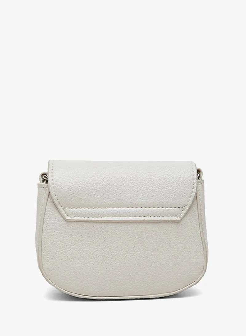 أر أند بي Textured Flap Crossbody Bag