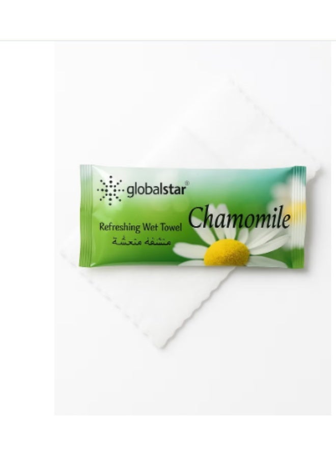 جلوبال ستار مناشف قطنية منعشة برائحة البابونج من جلوبال ستار، 25 قطعة - مناشف قطنية برائحة منعشة - Image 1