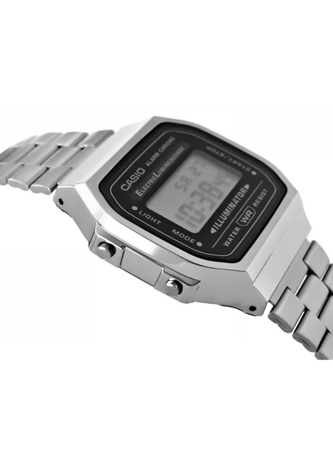 Casio A168WGG-1ADF Unisex Digital Watch, Water Resistant, 7-Year Battery, EL Backlight – Gunmetal/Black - Image 2