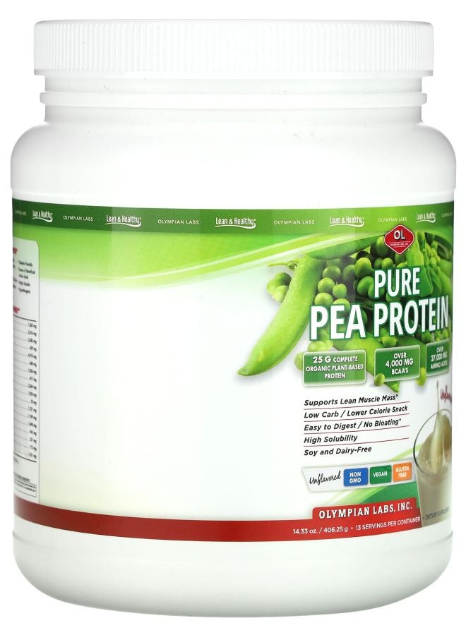 Olympian Labs Pure Pea Protein Unflavored  14.33 oz (406.25 g) - Image 2