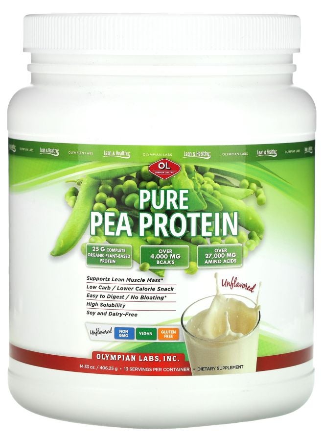 Olympian Labs Pure Pea Protein Unflavored  14.33 oz (406.25 g) - Image 1