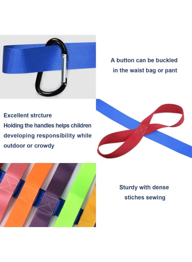 Wanateber Children Safety Walking Rope with 12 Colorful Handles for Daycare Rope for Preschool Daycare Kindergarten School Kids (12 Children and 2 Adults) - Image 3