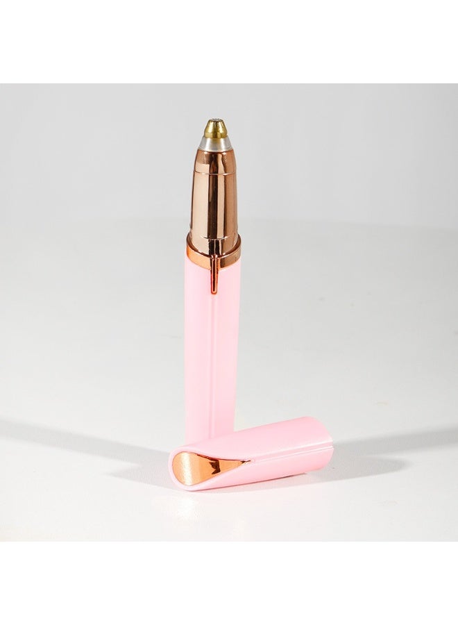 Eyebrow Trimmer for Women, Rechargeable Eyebrow Hair Remover, Painless Electric Razor, Eye Brow and Face Epilator Hair Removal Pink - Image 1