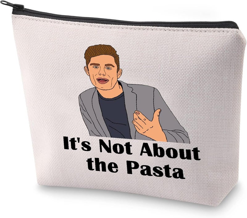 BLUPARK Vanderpump Inspired Gift It's Not About the Pasta Makeup Bag Real Housewives Gift (It's Not About the Pasta)
