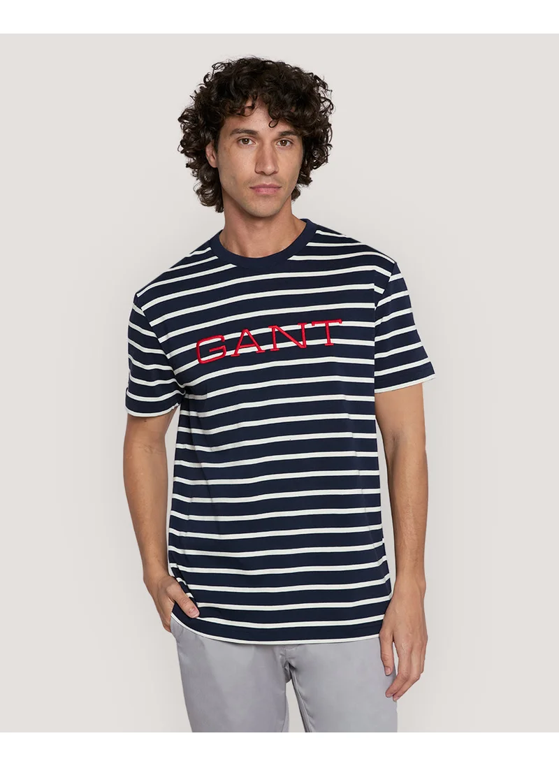 غانت Gant Striped Graphic T-Shirt