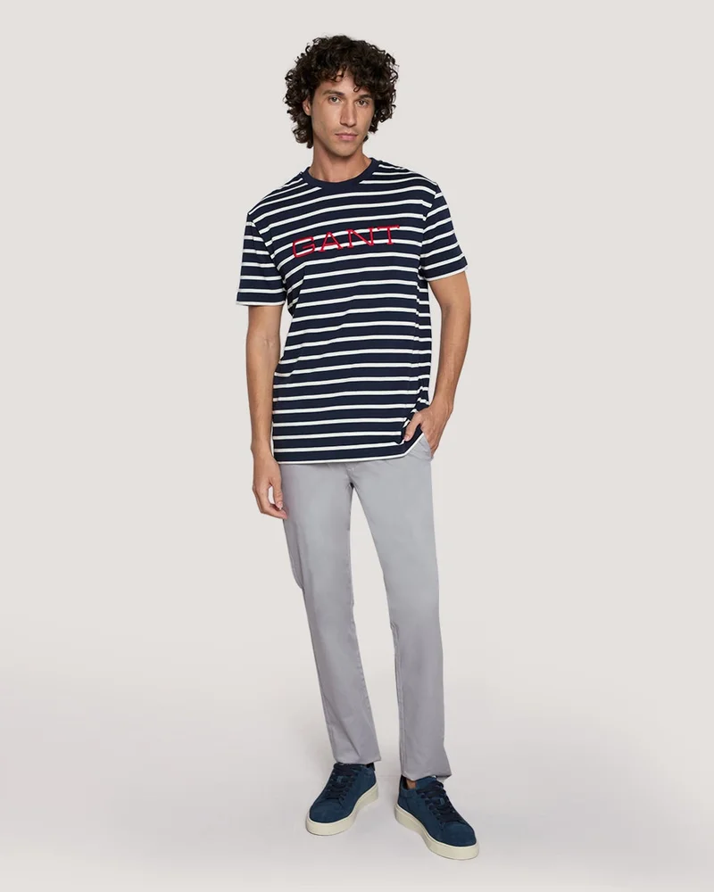 GANT  Gant Striped Graphic T-Shirt for Men | Best Price UAE