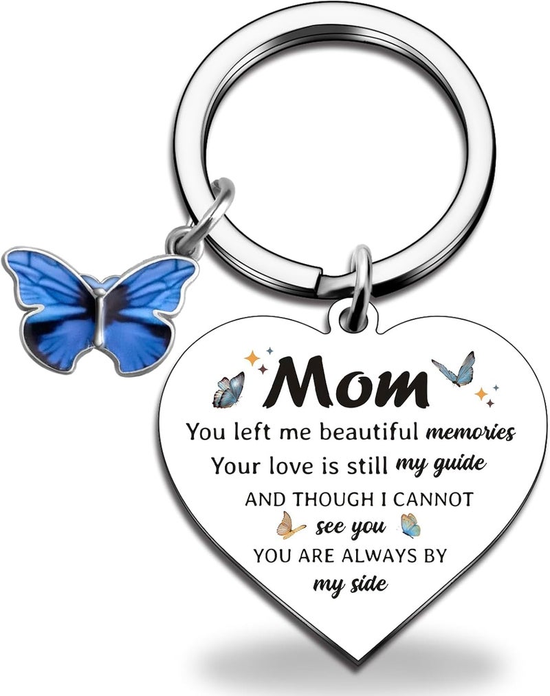 igvean Sympathy Gift Memorial Keychain Gifts for Loss of Mother Father in Memory of a Loved One Bereavement Condolence Remembrance Gifts in Loving Memory Keyring - Image 1