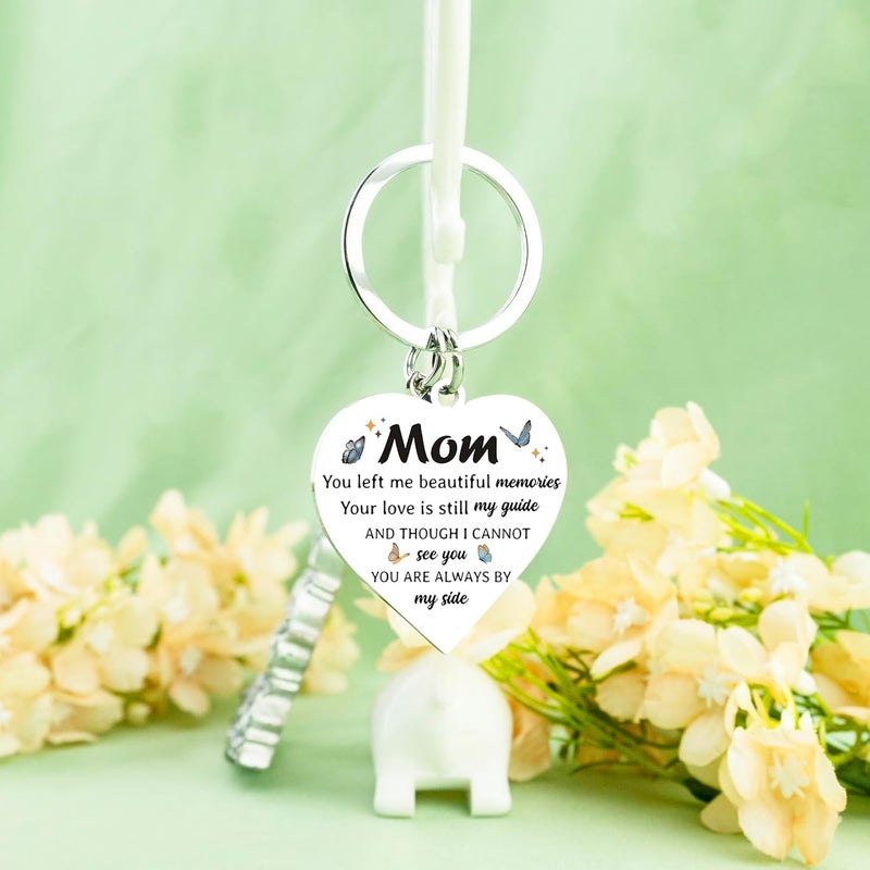 igvean Sympathy Gift Memorial Keychain Gifts for Loss of Mother Father in Memory of a Loved One Bereavement Condolence Remembrance Gifts in Loving Memory Keyring - Image 5