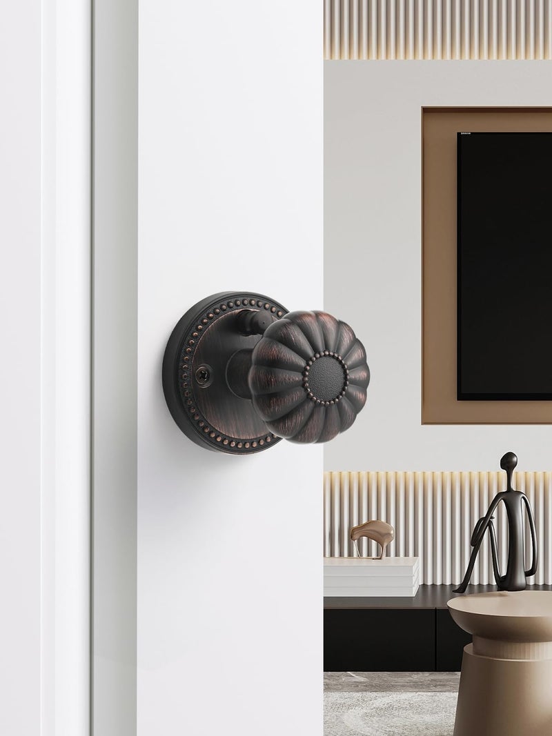 Sorwduerm Oil Rubbed Bronze Door Knobs Privacy Door Knob Door Knob Interior Door Knobs For Bedroom And Bathroom Zinc Alloy 2 Pack - Image 4