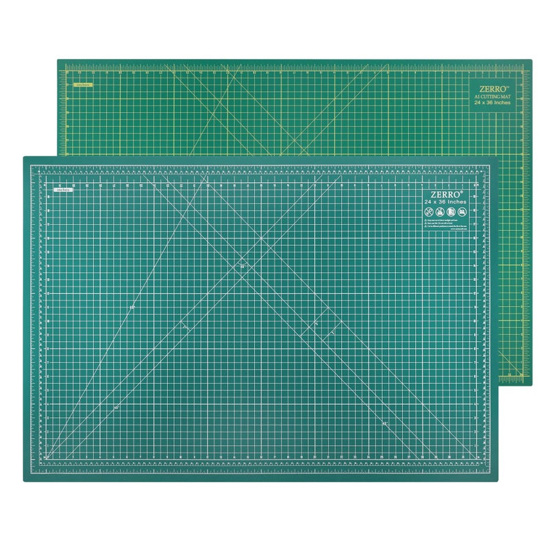 ZERRO Self Healing Cutting Mat 24 x 36 Professional Double Sided Durable NonSlip Rotary Mat for Scrapbooking Fabric Quilting Sewing3mm Thick A1