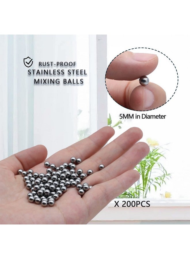 Agidea 200Pcs Paint Mixing Balls Nail Polish Mixing Balls 316 Stainless Steel Bearing Balls 5Mm/Apr. 0.19” - Image 2