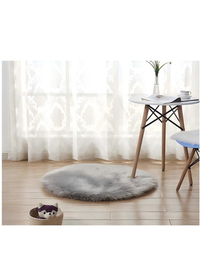 Beautiful Australian Imitation Wool Carpet Round Floor Mat Plush Living Room Coffee Table Carpet Bedroom Floor Mat