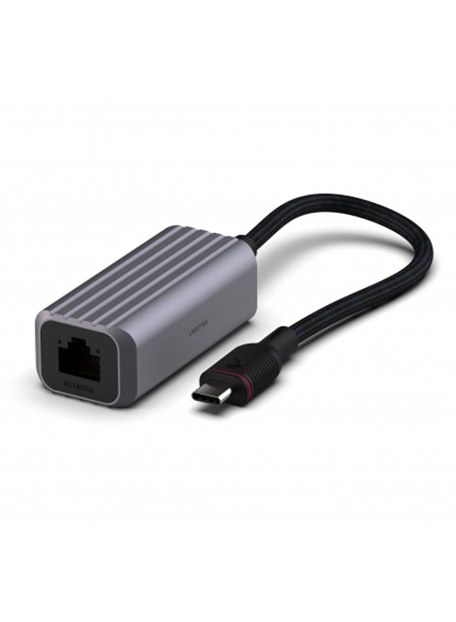 Unisynk USB-C TO NETWORK ADAPTER 1GBPS GREY, 1x Network (up to 1 Gbit/s*) - Image 4