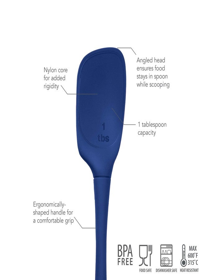 TOVOLO Indigo All Silicone Flex Core Deep Spoon, 1 EA - Image 4