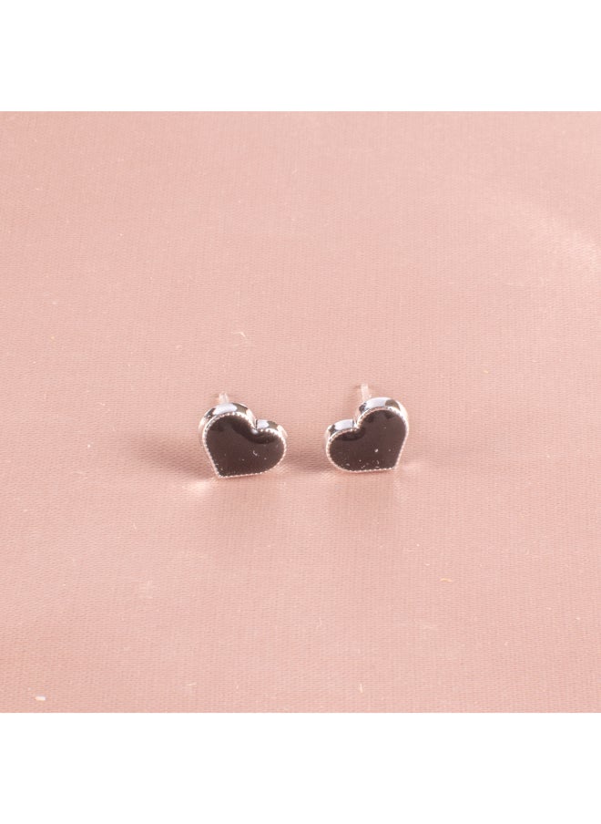 Generic Small Earring for Baby - Black Heart 