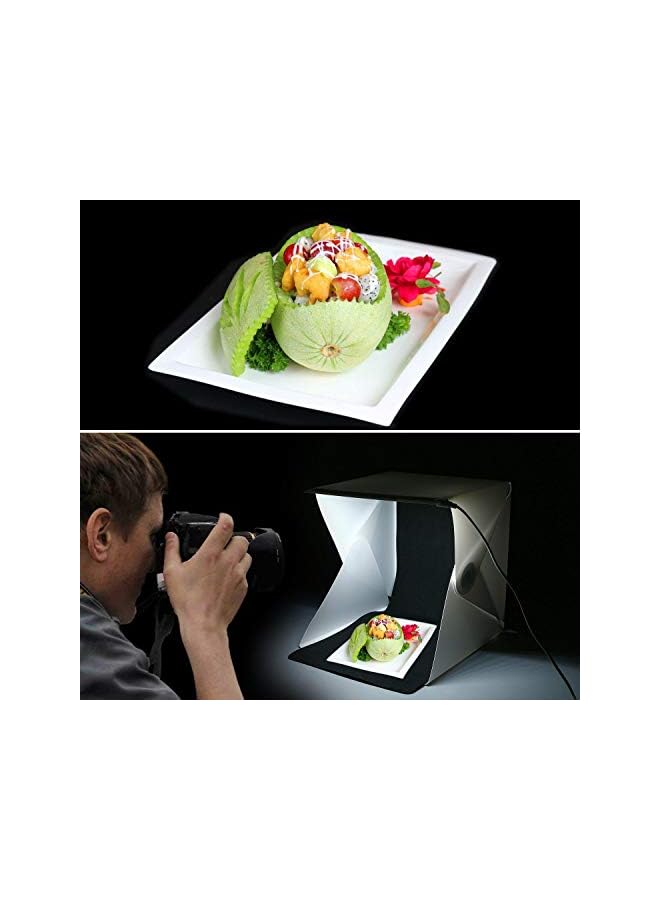 PROMASS Portable Mini Photo Studio Box Photography Backdrop built-in Light Photo Box - Image 3