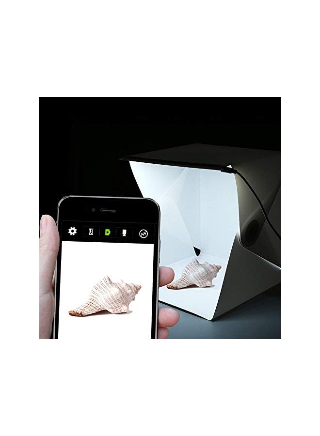 PROMASS Portable Mini Photo Studio Box Photography Backdrop built-in Light Photo Box - Image 1
