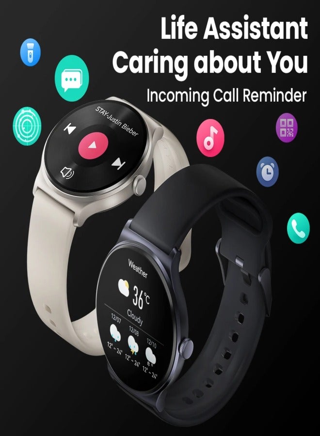 AROAQ Smart Watch with 1.38" Color Display, 100+ Workout Modes, Heart Rate & Blood Oxygen Monitoring, Sleep & Stress Testing, IP68 Waterproof, 20-Day Battery Life - Image 4