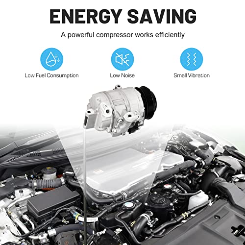 ILONPA New AC Air Condition Compressor with Clutch for Ford Explorer 2011-2019 3.5L (Note:2013-2019 Ford Explorer 3.5L not fit Turbocharged), for Ford Police Interceptor Utility 2013-2015 3.7L - Image 4