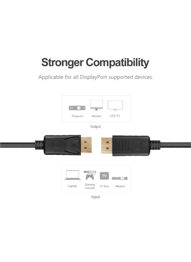UNITEK DisplayPort1.2 Cable, DP Cable 1.2, 4K@60Hz, 2K@165Hz,2K@144Hz,High Speed Display Port Cable Gold-plated, premium copper wire for Gaming Monitor, TV, PC, Laptop  - Image 5