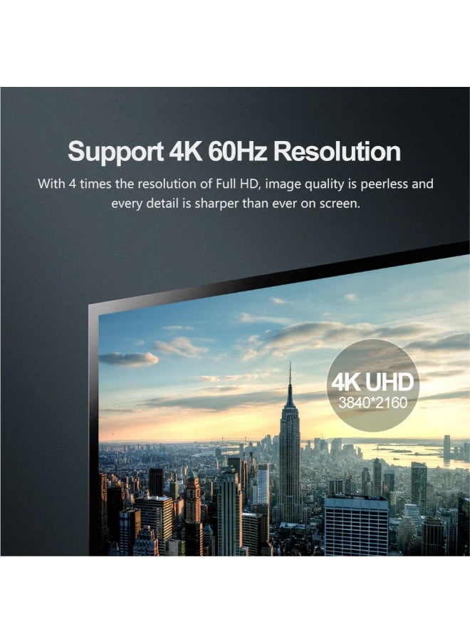 UNITEK DisplayPort1.2 Cable, DP Cable 1.2, 4K@60Hz, 2K@165Hz,2K@144Hz,High Speed Display Port Cable Gold-plated, premium copper wire for Gaming Monitor, TV, PC, Laptop  - Image 4