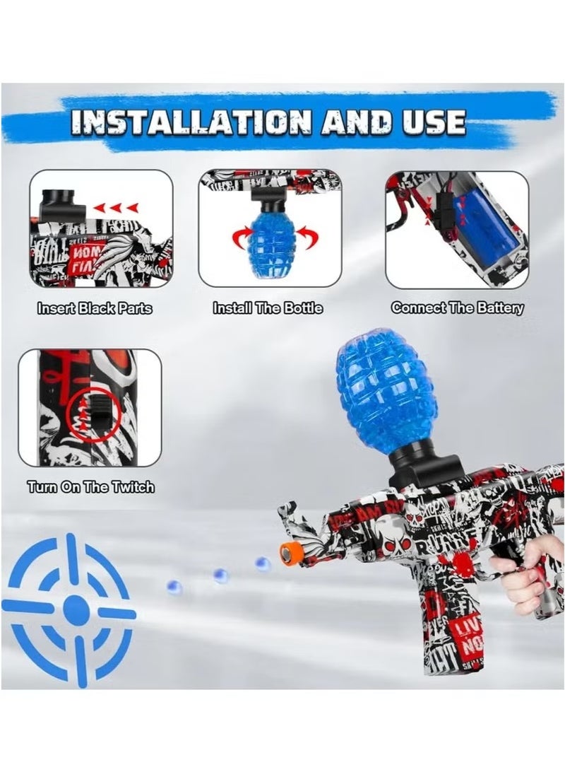 Arabest Electric Gel Ball Blaster Toy with 20000 Gel Beads & Safety Goggles, Outdoor Team Game for Kids – Rechargeable, Non-Hazardous  - Image 5