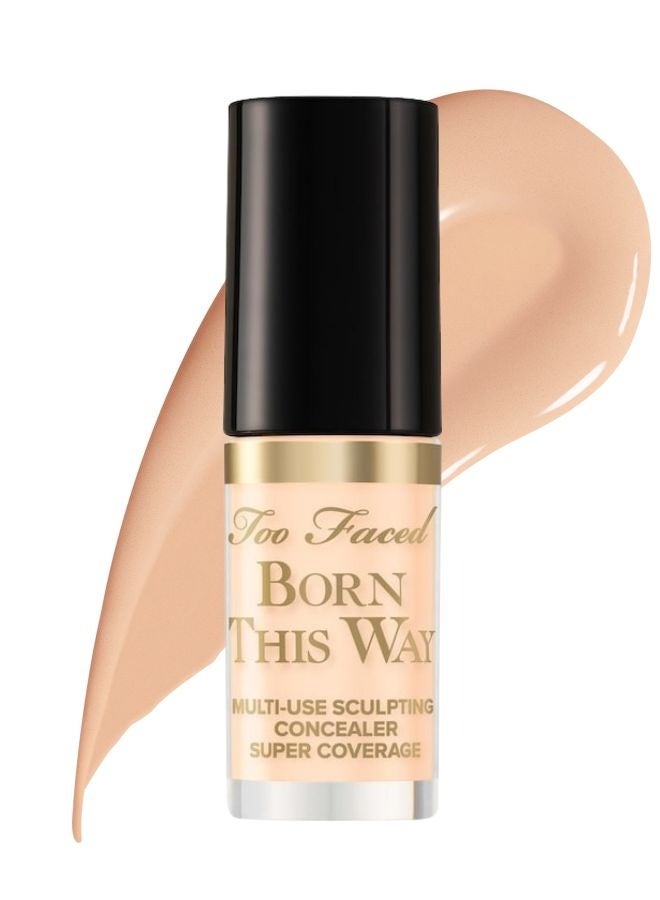Too FacedCosmetics Too Faced Mini Born This Way Super Coverage Multi-Use Concealer – Snow (Very Fair with Neutral-to-Rosy Undertones), 2 ml - Image 1