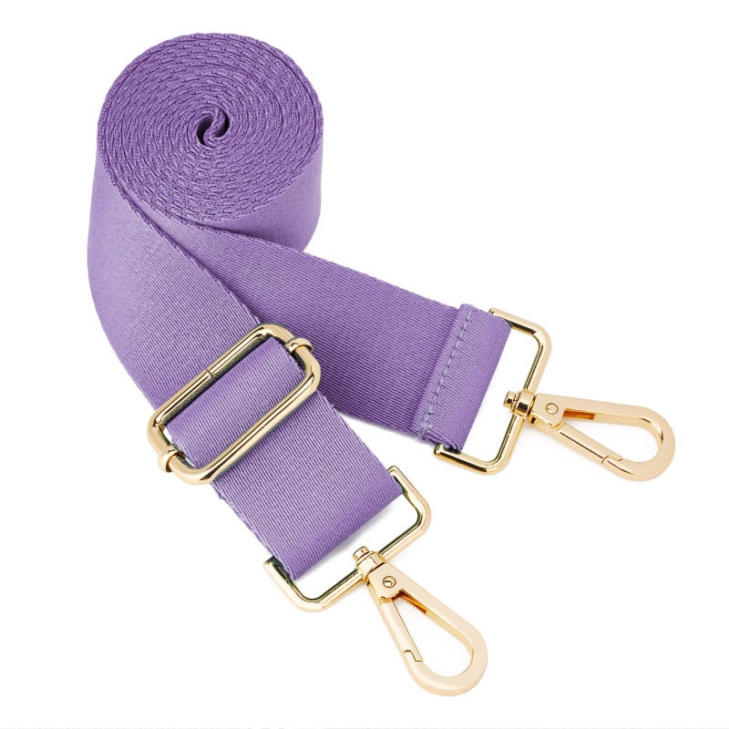 ZOOEASS Wide Shoulder Strap (Solid),Adjustable Replacement Belt Crossbody Canvas Bag Handbag (Purple) - Image 5
