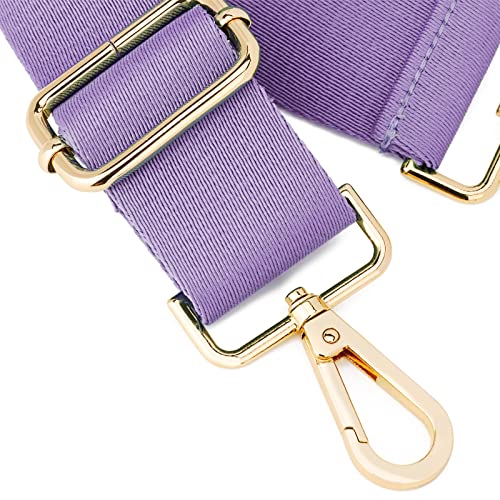ZOOEASS Wide Shoulder Strap (Solid),Adjustable Replacement Belt Crossbody Canvas Bag Handbag (Purple) - Image 2