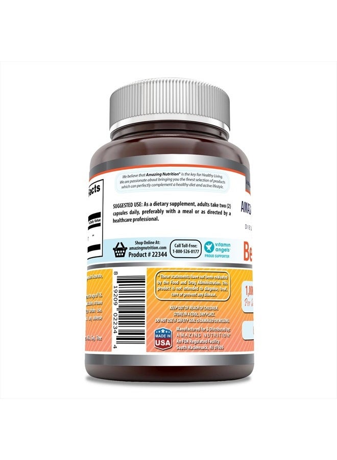 Amazing Nutrition Amazing Formulas Berberine 1000mg Per Serving 60 Capsules Supplement | Non GMO | Gluten Free | Made in USA - Image 2