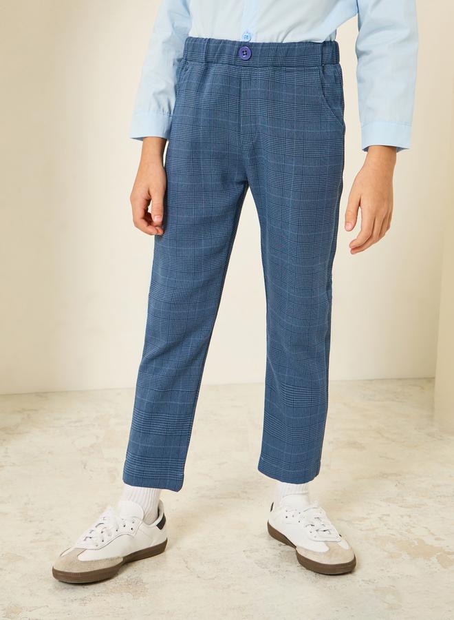 Styli Boys Blue Shirt With Waistcoat And Trousers With Bow Set - Image 5