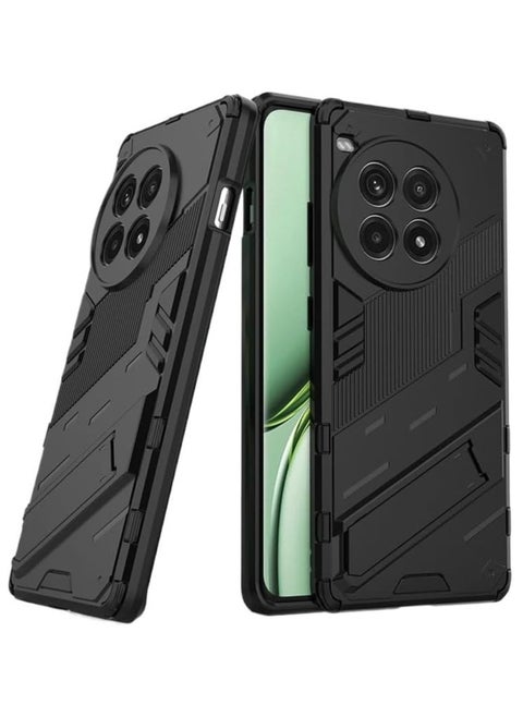 Case Compatible with OnePlus Ace 3 Pro 5G, 2-in-1 TPU+PC Dual Layer Combo Shockproof Ultra-Thin Protective Phone Back Cover with Kickstand