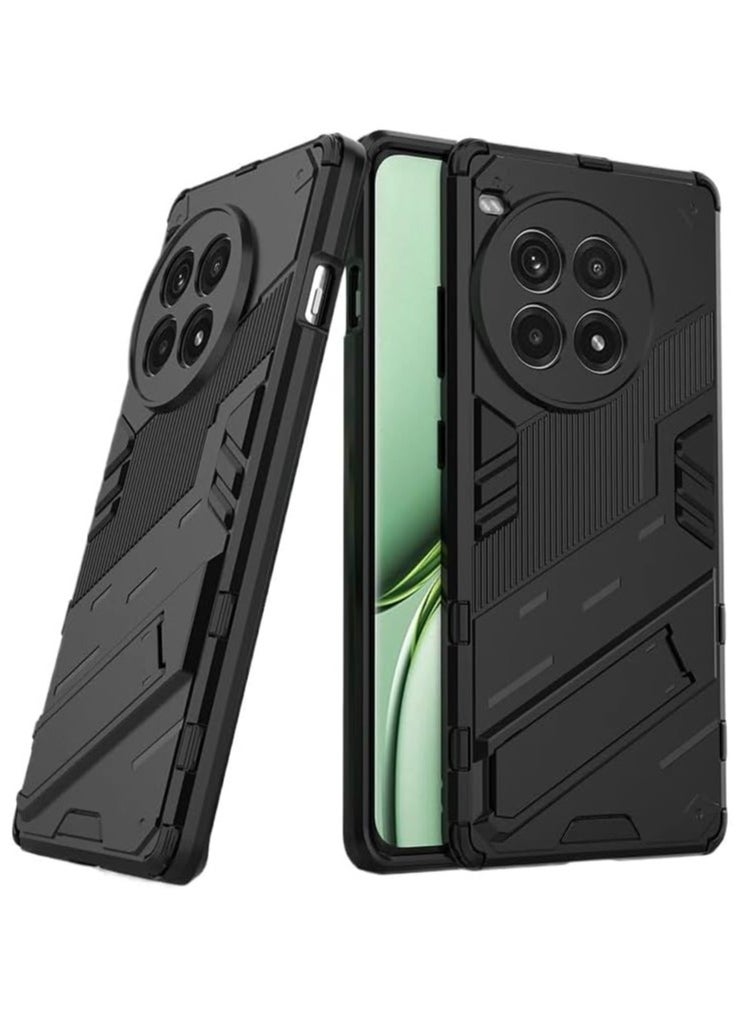 Case Compatible with OnePlus Ace 3 Pro 5G, 2-in-1 TPU+PC Dual Layer Combo Shockproof Ultra-Thin Protective Phone Back Cover with Kickstand