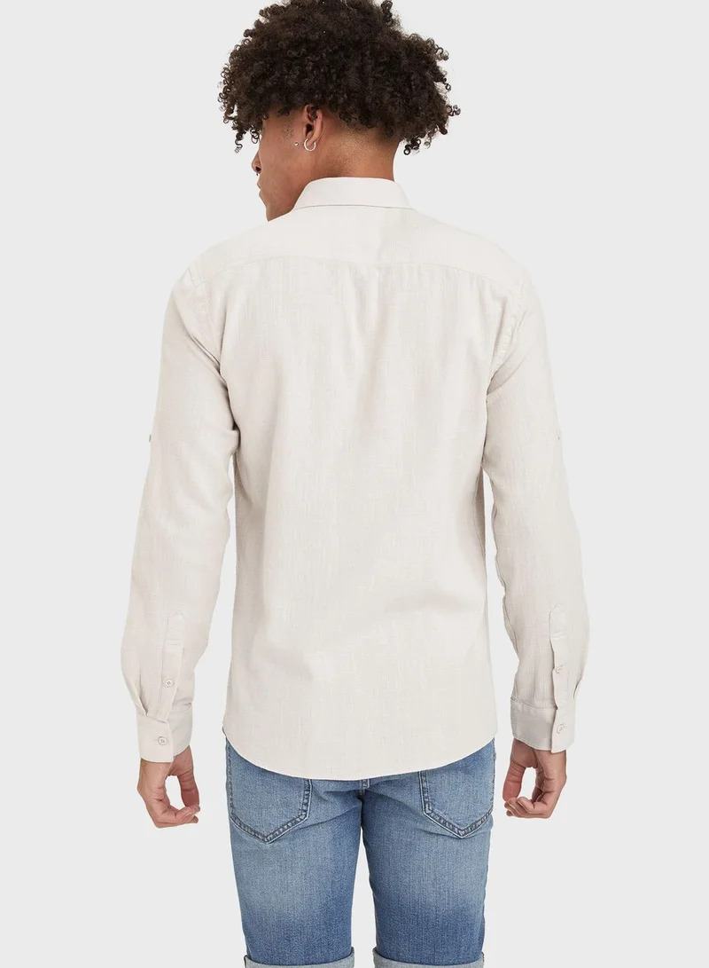 DeFacto Essential Slim Fit Shirt