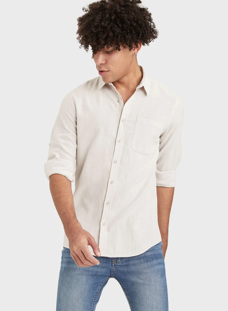DeFacto Essential Slim Fit Shirt
