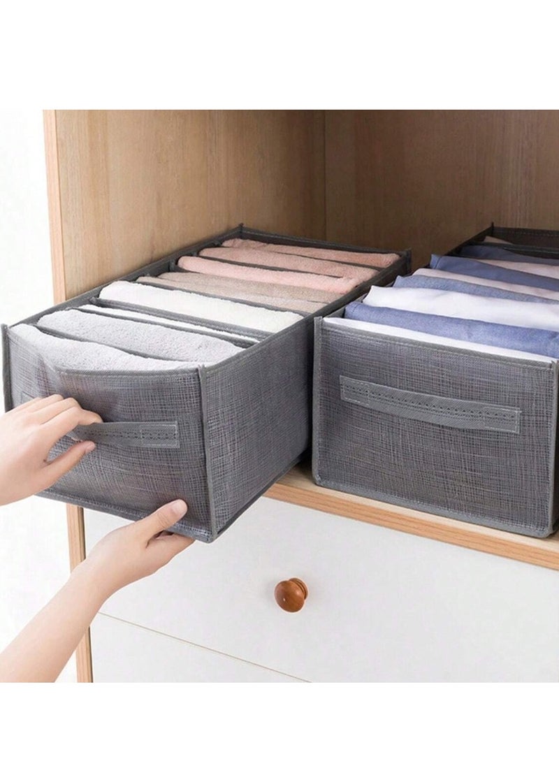 Angmei - 4pcs Foldable Clothes Storage Box, Trousers Clothes Jeans Storage Box, Wardrobe Clothes Storage Box, Underwear Socks Storage Box - Image 1