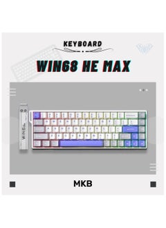 Aula WIN68 HE Magnetic Keyboard – 8000Hz Polling, RGB Lighting, Adjustable Actuation, Hall Effect, Rapid Trigger, Multi-Tap