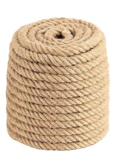 Generic Thick Rope Jute Rope Natural Hemp  for DIY Crafts  49 FT 15 MM 3/5 Inch  - Image 1