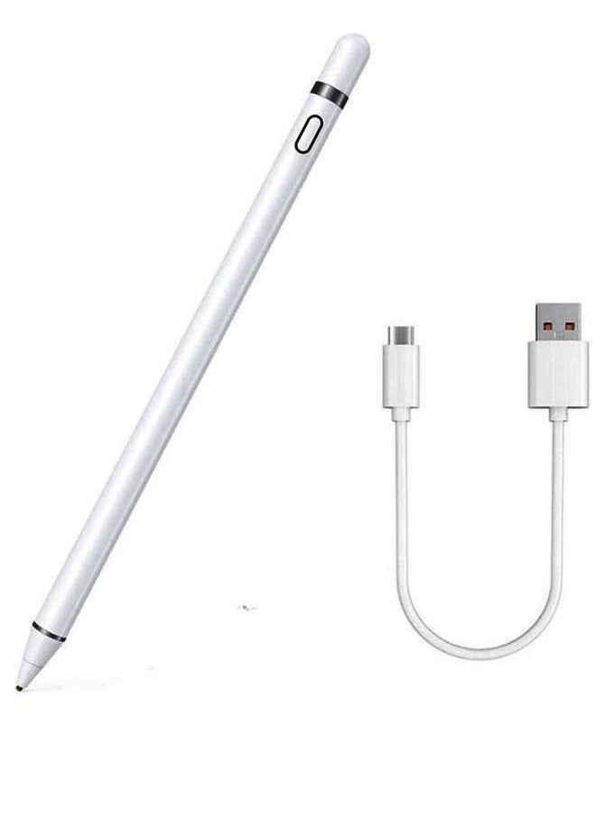 High  Tech Smart iPad Stylus Pen for iPad  Tab  Midpad White  - Image 1