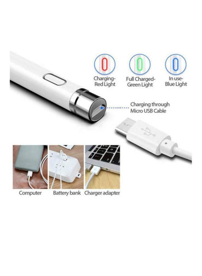 High  Tech Smart iPad Stylus Pen for iPad  Tab  Midpad White  - Image 4
